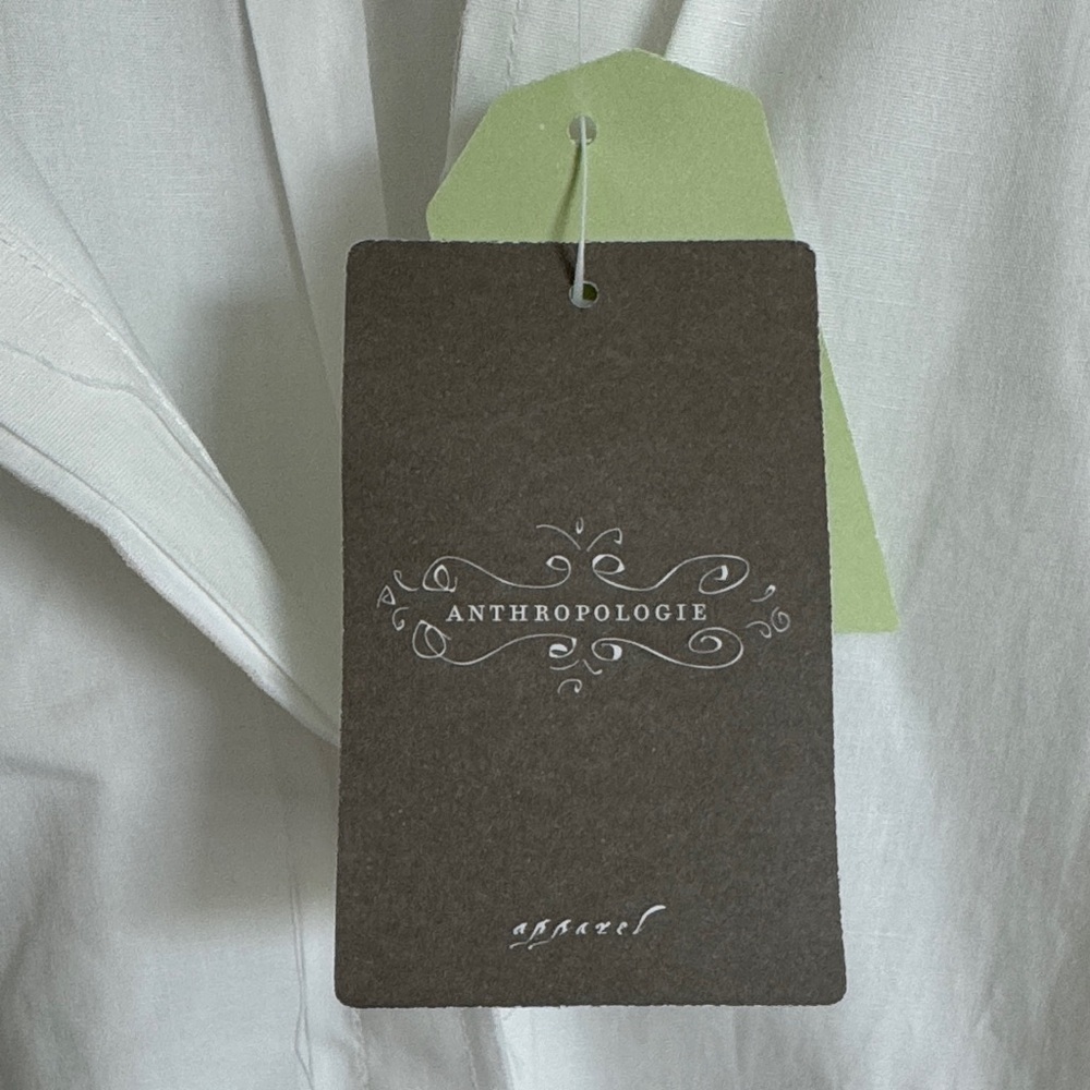 BNWT Anthropologie white tunic - Picture 5 of 7